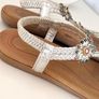 Unsigned silver embellished sandals with cushioned soles Sz 40 (Fit 6.5 - 7 UK) Image 4