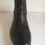Fugitive By Francesco Rossi Black Cowgirl Leather Boots UK5 EU38 Mid Calf CAN POST Image 4