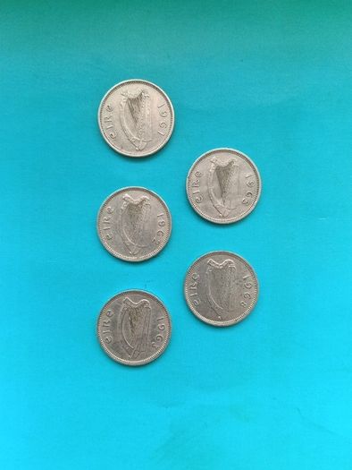 Irish 6 pence coins date run