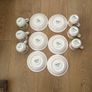 Vintage Arklow Pottery Honey Stone 6 Cups& Saucers Image 8