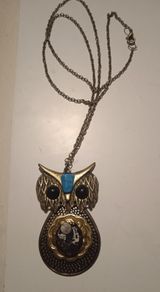 Steampunk owl pendant