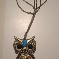 Steampunk owl pendant