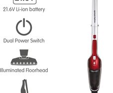 Morphy Richards SuperVac 2-in-1 Cordless Vacuum Cleaner - Red