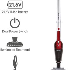Morphy Richards SuperVac 2-in-1 Cordless Vacuum Cleaner - Red