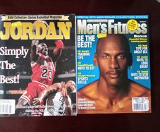 Pair of Vintage 1997 Men's Fitness Magazine with Michael Jordan