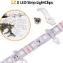 LED Light Connector Kit, REDTRON 10mm RGB LED Connector Includes 10x L Shape Connectors,2M LED Strip Light Extension Cable,4X Strip to Strip Jumpers,5X 4 Pin Male Connectors Image 3