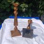 Pair of Flemish Antique Gilded Bronze Candle Sticks (Circa 1800) Image 9