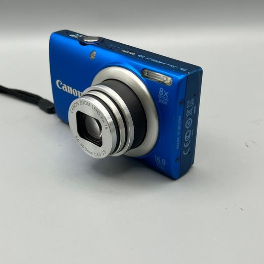 Canon PowerShot A4000 IS 16MP Digital Camera Blue - Full Kit