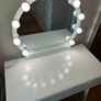 Dressing Table with Mirror & LED lights - Chair included Image 5