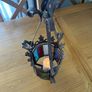 Antique Stained Glass Hall Lantern Image 4