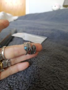 feather wrap ring