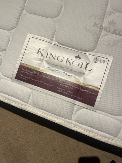 Premium king koil  zip & link mattress: superking or 2 singles