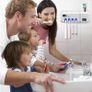 UV Smart Toothbrush Holder Rechargeable Wall Mounted Toothpaste Dispenser with Sterilizer Functio Image 5