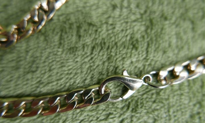 Vintage extra long Gold Plated Curb Link Chain 46"