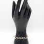 Vintage Sterling Silver Linked Hearts Bracelet Image 8