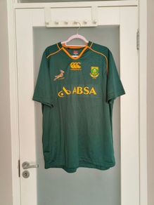 Vintage 2012 Canterbury South Africa Springboks rugby home jersey
