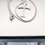 Vintage Sterling Silver Jerusalem Cross Necklace Image 9