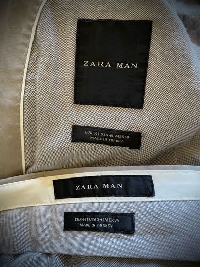 Zara - Beige/Khaki Mens Suit - Large