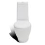 Stand Toilet & Bidet Set White Ceramic Image 4