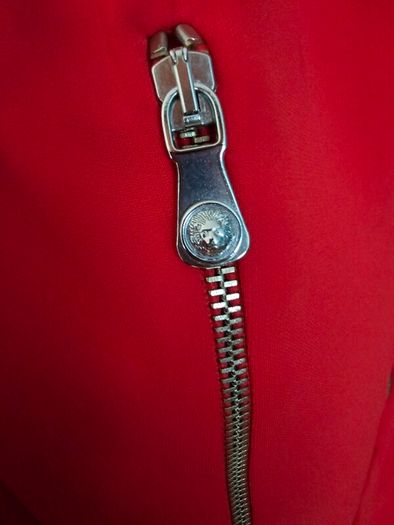 Versus Versace Red Zip Up Dress
