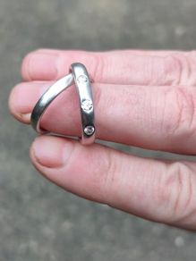 Interlocking Sheffield Sterling Silver Rings
