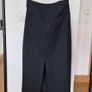 Ted Baker Black Tailored Midi Pencil Skirt Front Split Size 2 UK 10 Image 3