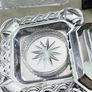 Vintage glass kraft square butter cheese dish lid glass Insert 15.00 euro.Vintage Pasabahce clear glass butter dish 24.00 euro, Fleur De Lis Cast Iron Door Stop Wedge Antique gold Black 4x3.5x7.75 Inch 34.00 euro , Vintage Englshe browne larg milk jug 18. Image 5