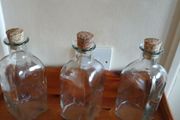 3 Glass Decanter/Cork Screws