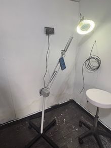Magnifying ring light for facials etc