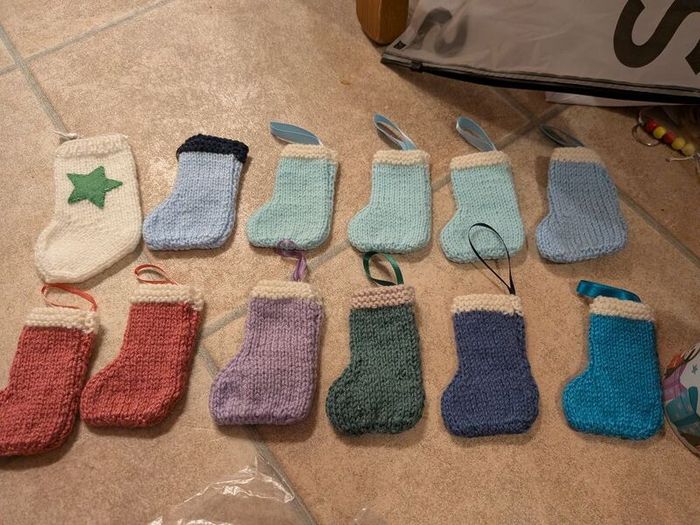 hand knitted decoration
