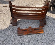 Cast iron fire grate and grill