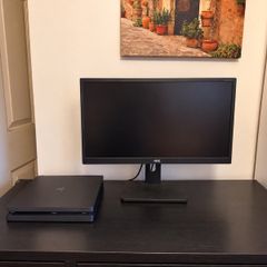 ps4 and monitor with inbuilt speakers