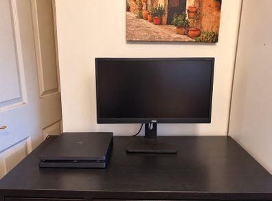 ps4 and monitor with inbuilt speakers