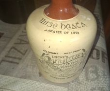 Vintage Whiskey Crock from Locke's Kilbeggan Distillery Westmeath, Uisge Beatha meaning "water of life", Postage available or Collection