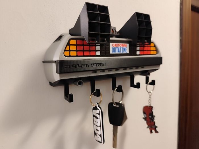 DeLorean Time Machine Key Holder  "Back to the Future"