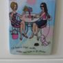 Ideal gift, 2 pink and pastel ladies coffee and shopping magnets Image 3