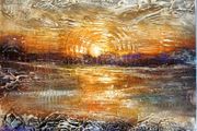 Abstract Landscape Sunset in Louisburg co. Mayo