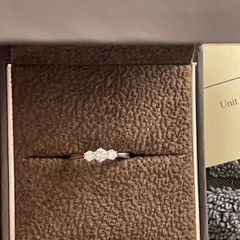 Platinum (950) Trilogy diamond ring Size N