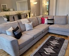 Grey L shaped Sofa