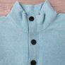 CK Calvin Klein Half Zip/Button Wool Blend Jumper Mens XL Image 4