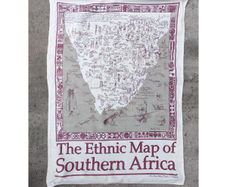 Ethnic map of Southern Africa  73cm x 53cm  KAS387