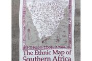 Ethnic map of Southern Africa  73cm x 53cm  KAS387