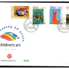 2004 Ireland Celebrating 50 Years of Children's Art (1955-2004) Commemorative Stamps An Post First Day Cover (FDC)