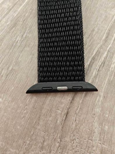 Apple Watch Premium Black Woven Nylon Watch Band