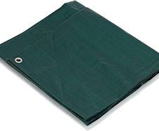 1.80 x 1.20m (4 x 6 FT) Green Waterproof Tarpaulin Tarpoline tarpaulins Tarp for Universal Covering Garden Furniture, Camping, Roof Caravan