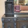Lioncrest Carved Solid Oak Mirror-Back Sideboard Image 4