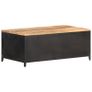 Coffee Table 90x50x37 cm Solid Rough Mango Wood Image 5