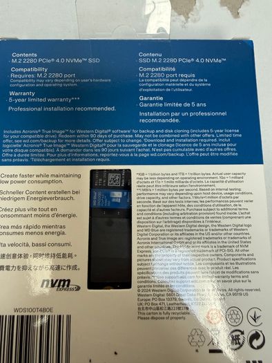 Western Digital Blue SN5000 NVMe 1TB
