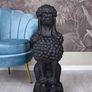 Large Black Poodle Garden Statue 80cm  Luxury Dog Sculpture for Garden, Patio, Entrance & Driveway Image 4