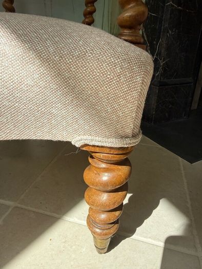 Antique Victorian, Hindley & sons armchair.